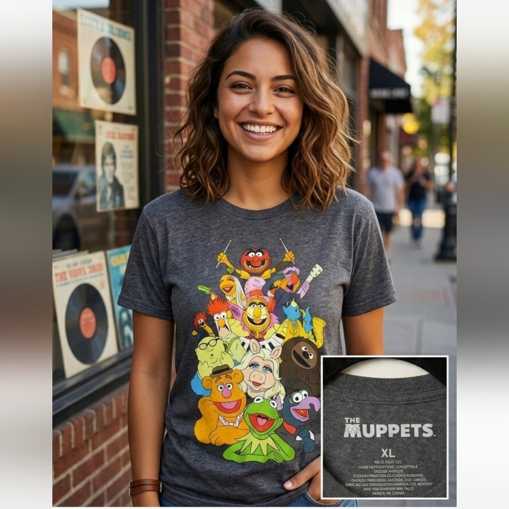 Disney Gray Muppets Short Sleeve Tee